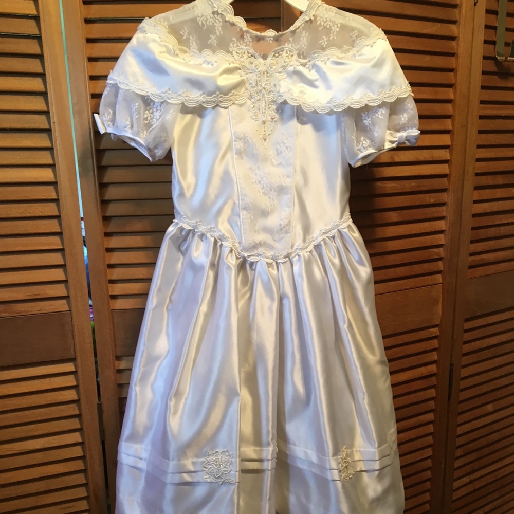 Nicole White Flower Girl Dress